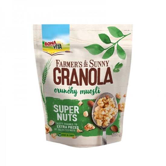 Picture of BONAVITA GRANOLA BAG NUTS 500G